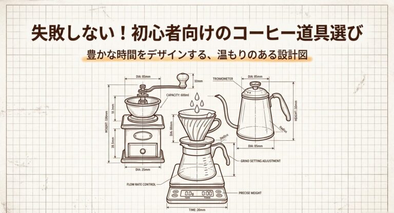 コーヒー初心者の道具選び決定版!基本セットで自宅がカフェに激変