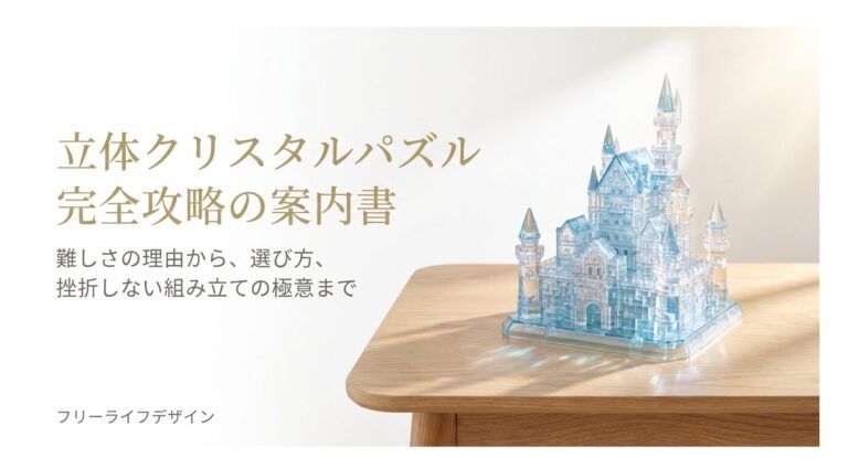 立体パズルのクリスタルが難しい！挫折せずに完成させる解決策を伝授