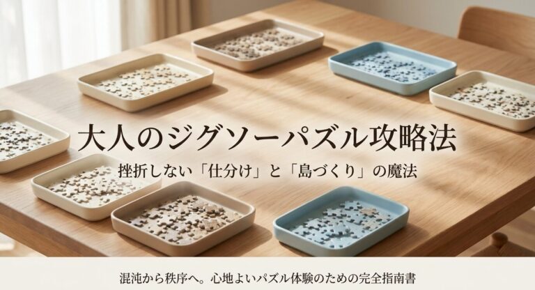 ジグソーパズルのコツ保存版！1000ピースを楽に進める攻略法まとめ