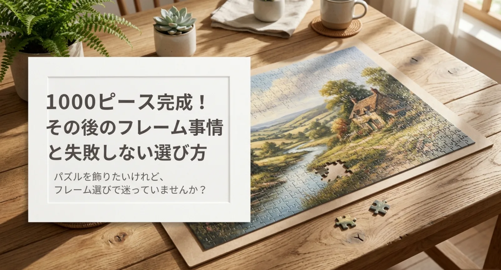 ダイソーのパズルフレームは1000ピース対応？売り場とサイズ別の代替品