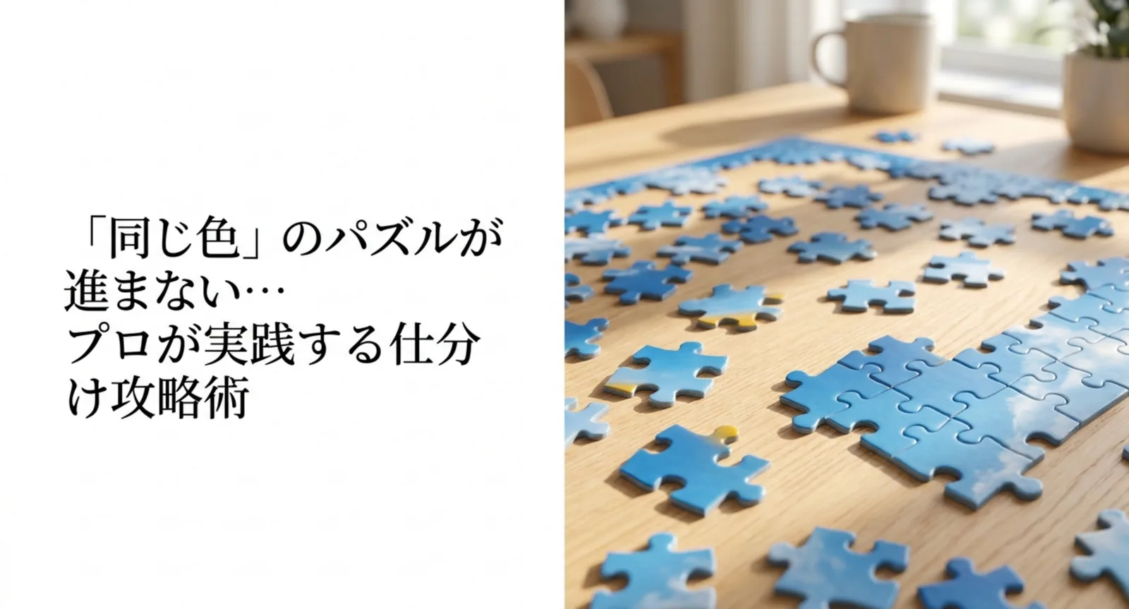 同じ色のジグソーパズル攻略法!仕分けのコツを徹底解説