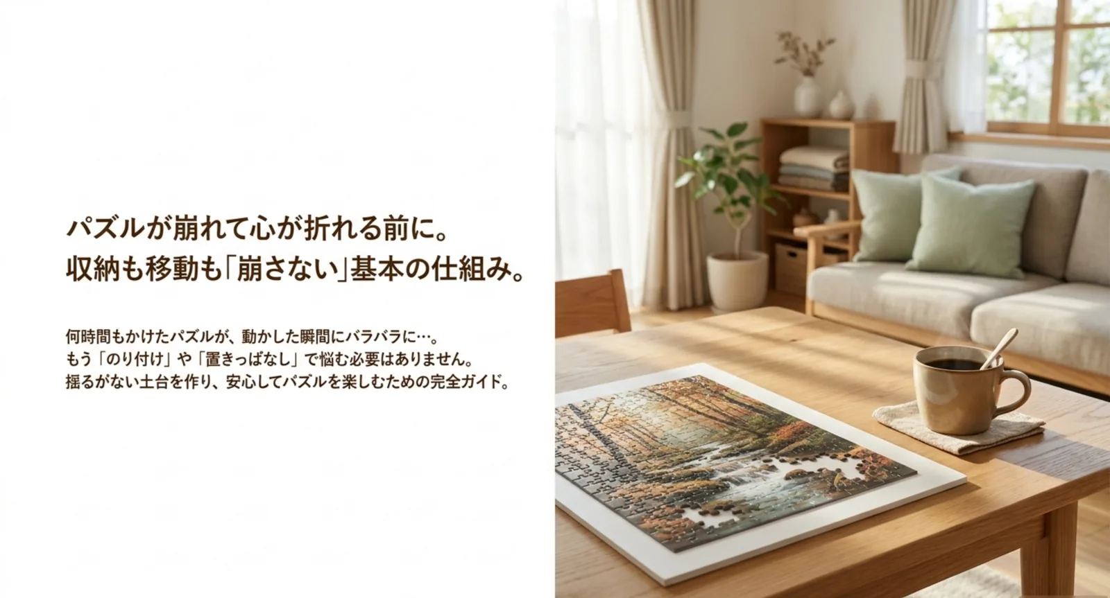 パズル収納で崩れないための方法｜原因3つと場面別の対策・復旧手順