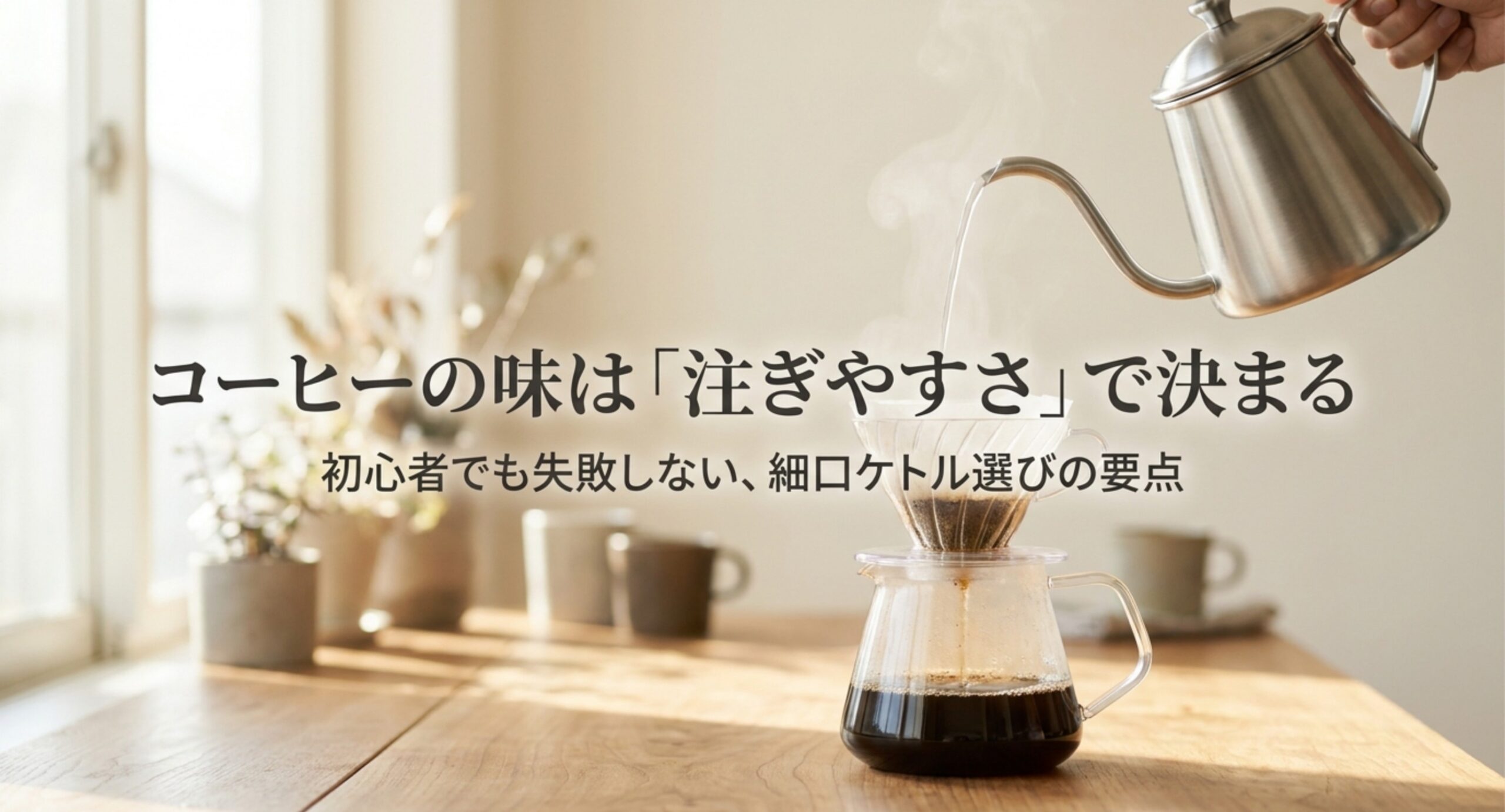 コーヒー用細口ケトルおすすめ比較｜電気式と直火式の注ぎやすい選び方