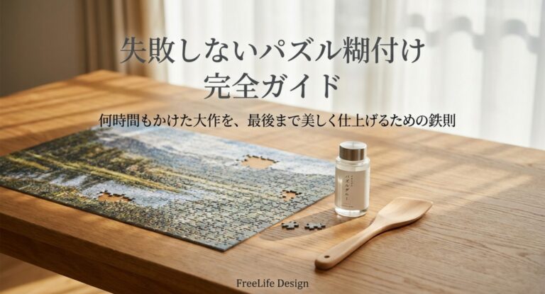 パズルのりが乾く時間は何時間？糊付けのコツと失敗しない塗り方を解説