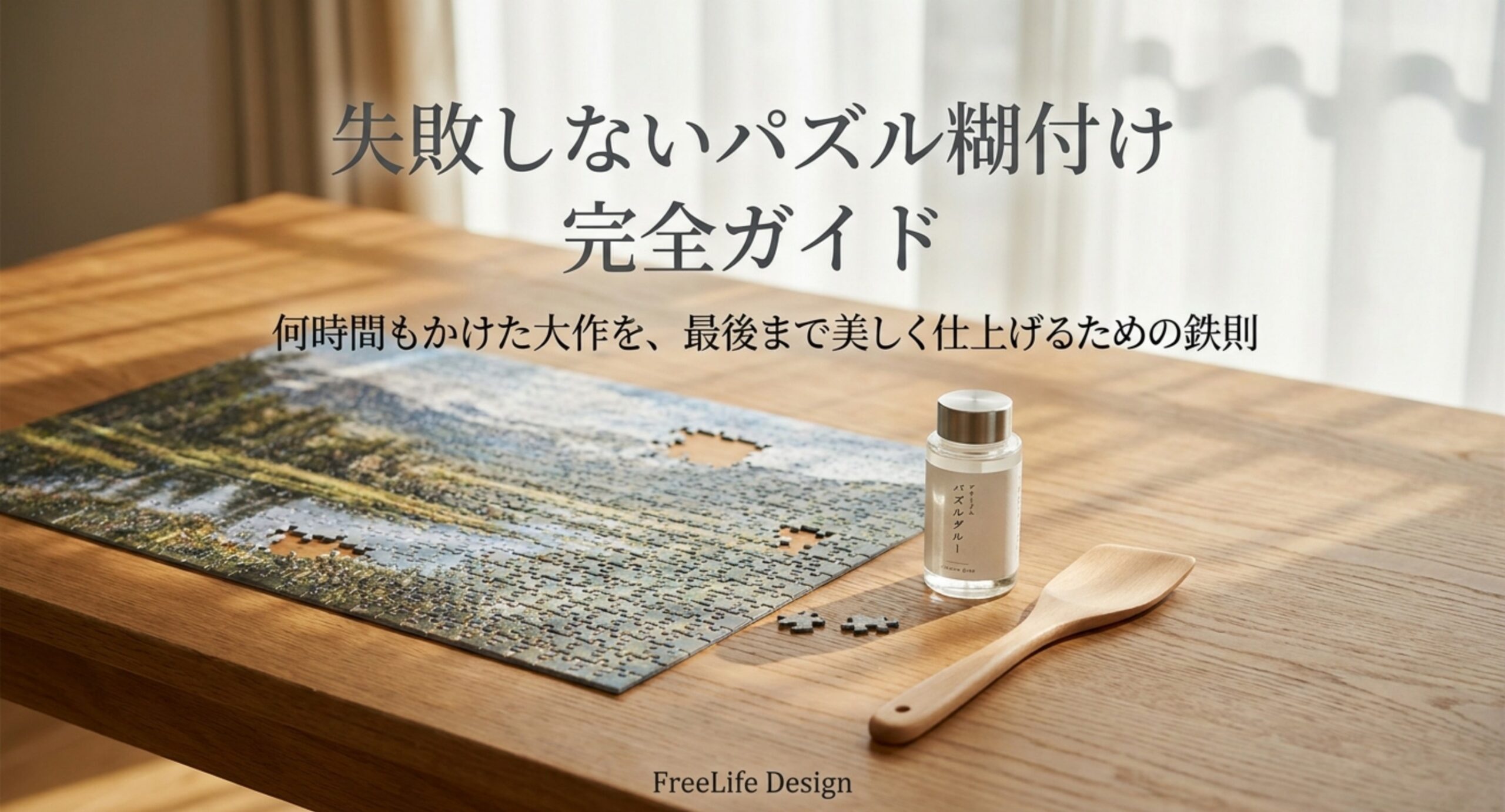 パズルのりが乾く時間は何時間?糊付けのコツと失敗しない塗り方を解説