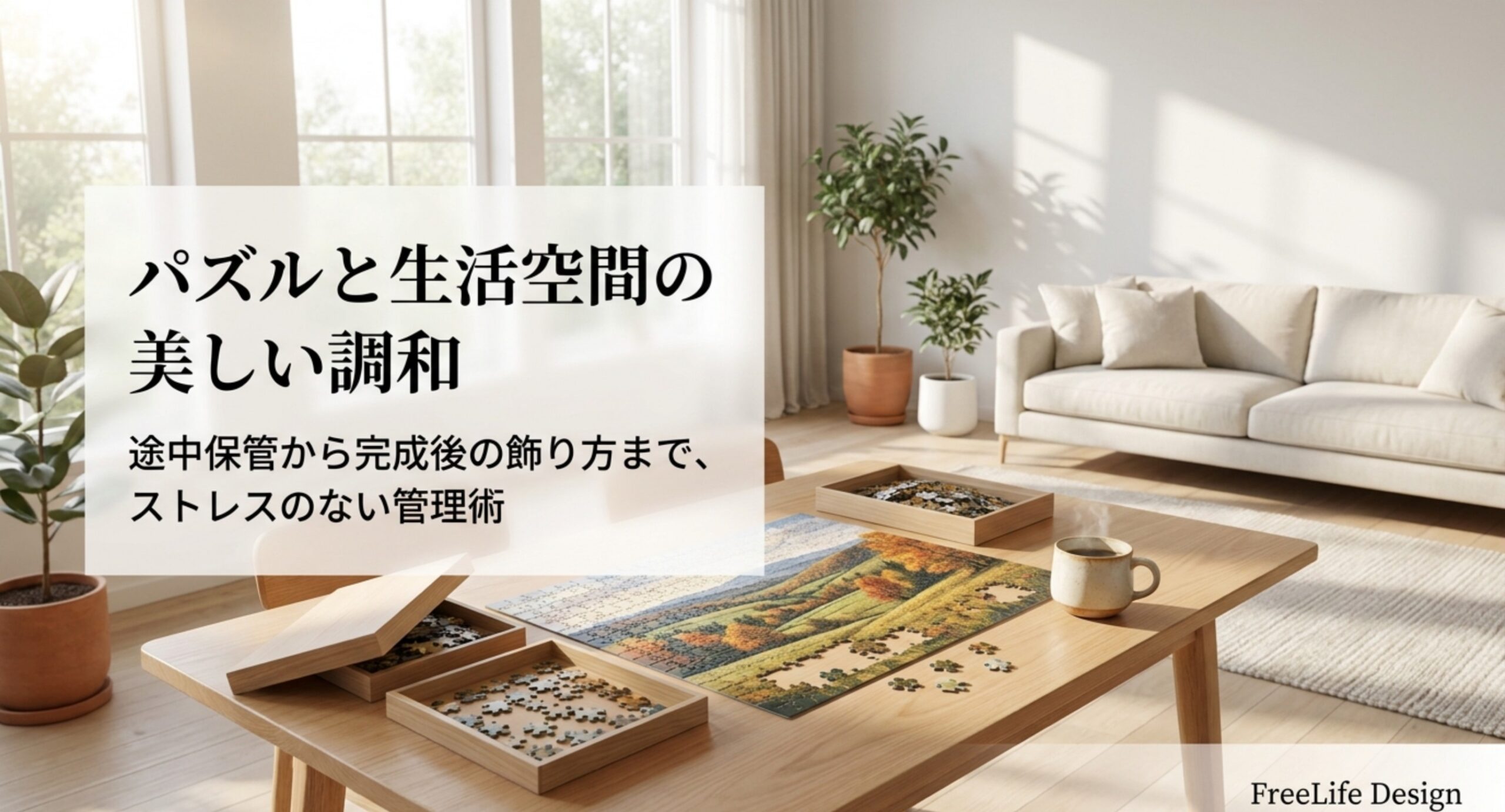 ジグソーパズル置き場所に困る人へ｜途中保管と完成品収納・飾り方ガイド
