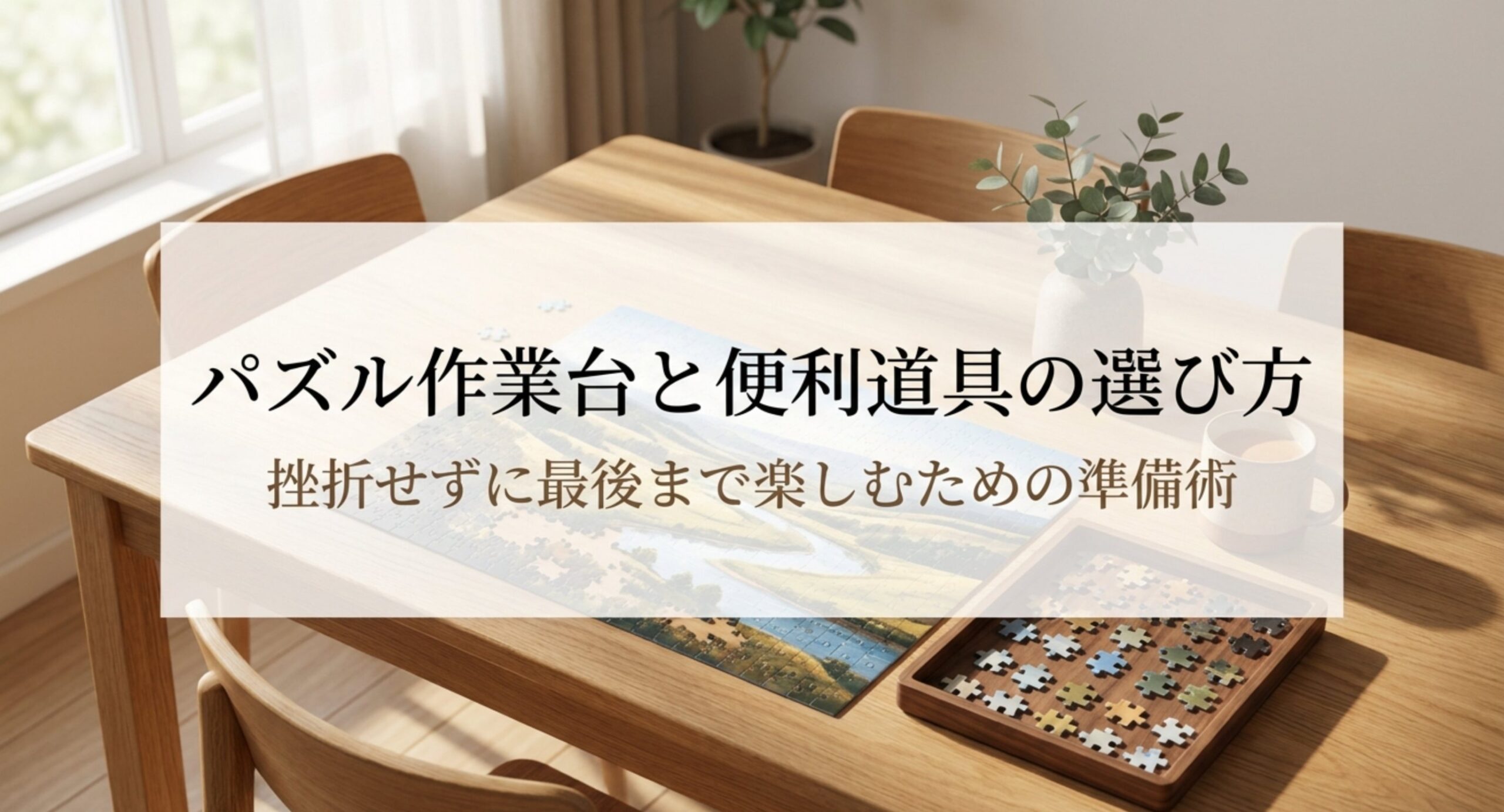 パズル作業台おすすめ比較!ボード・マットの選び方まとめ