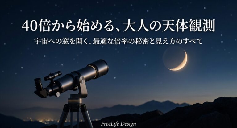 望遠鏡の40倍の見え方を検証！月や惑星はどこまで鮮明に観察できる？
