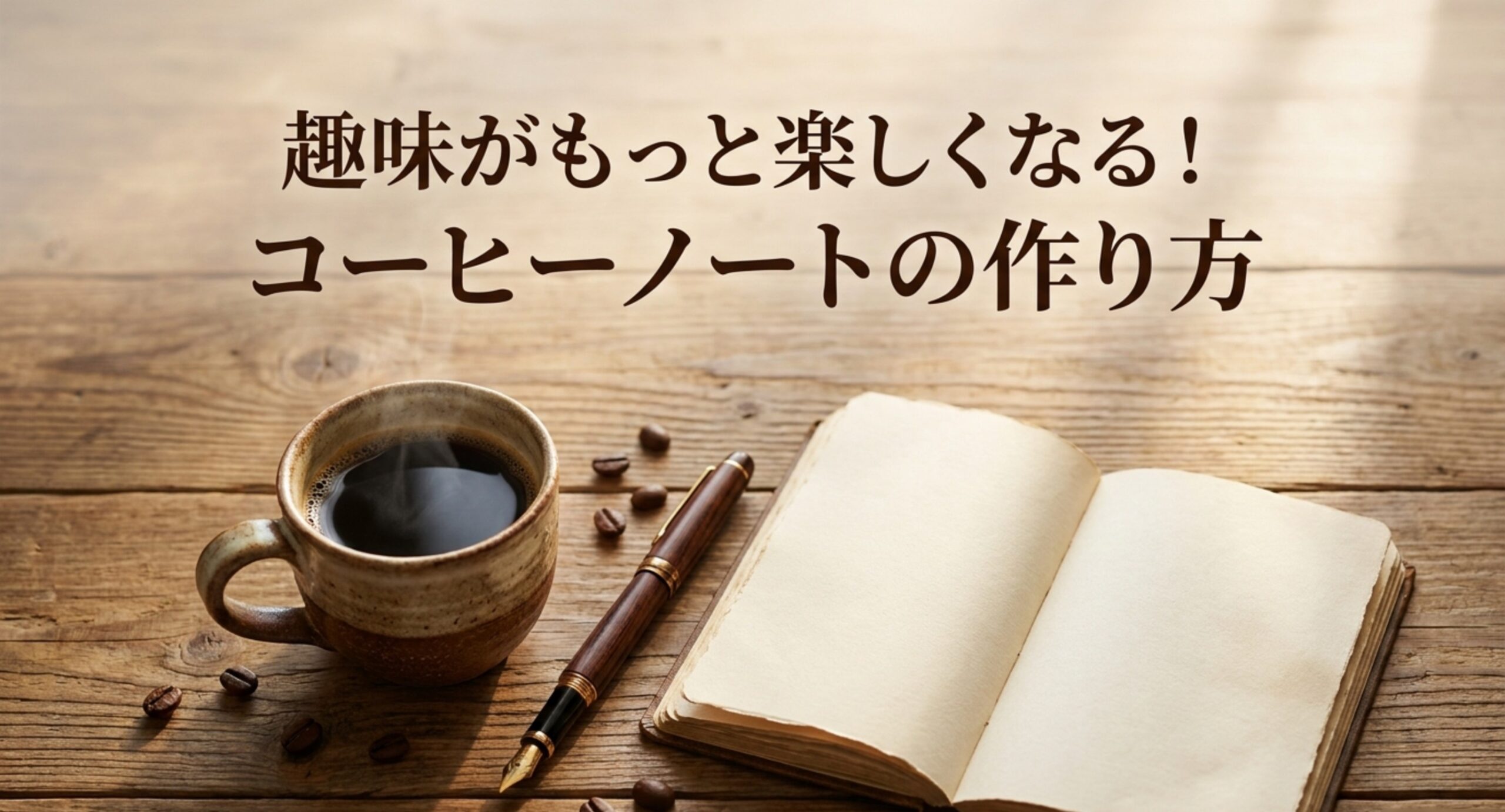 趣味がもっと楽しくなる！コーヒーのノートの作り方と簡単記録術