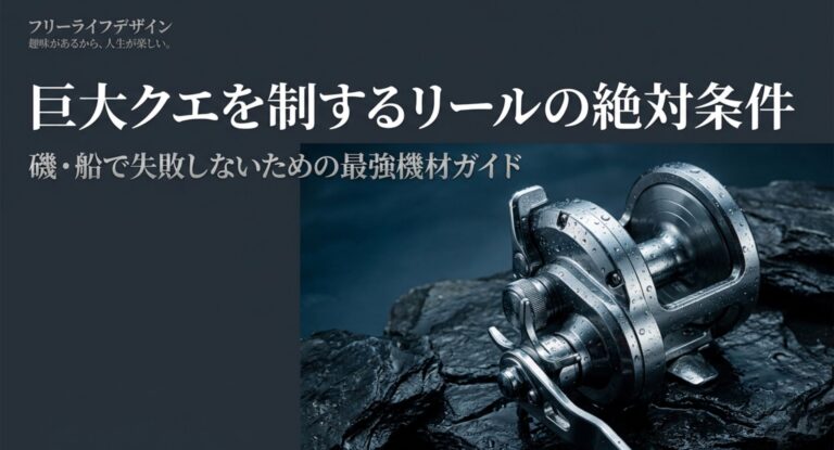 クエ釣りに最適なリールおすすめは？磯も船も失敗しない最強の選び方