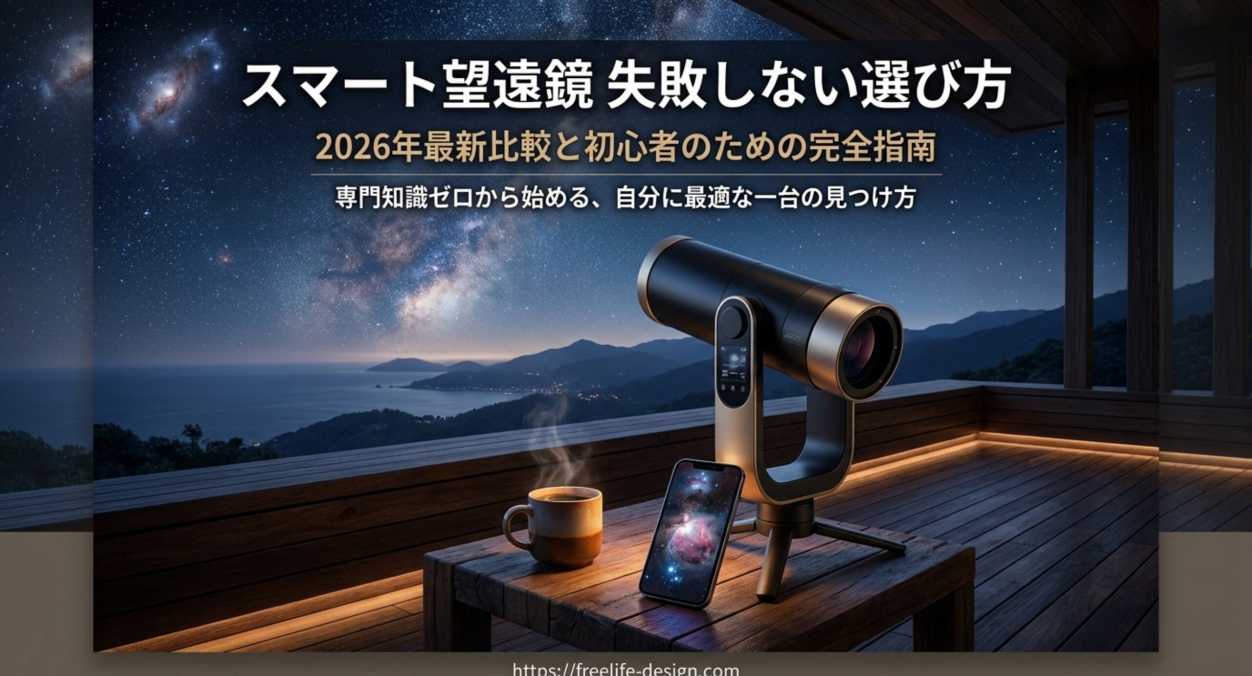 スマート望遠鏡を比較！2026年最新おすすめと初心者の失敗しない選び方