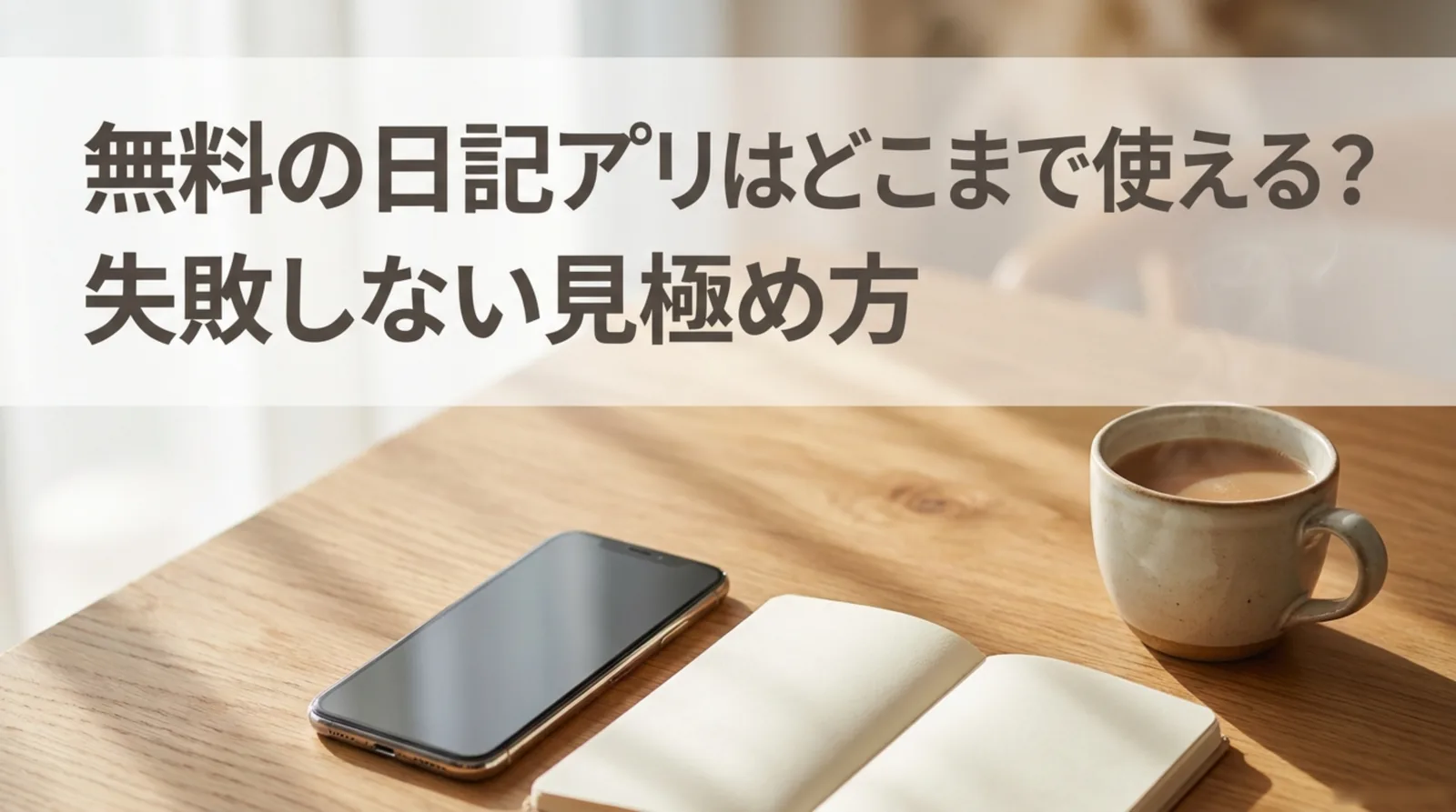 無料の日記アプリのおすすめ比較｜広告・保存・書き出しで見る選び方