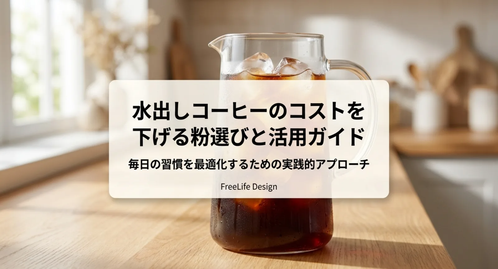 業務スーパーの粉で水出しコーヒーを作る｜値段と選び方・保存のコツ