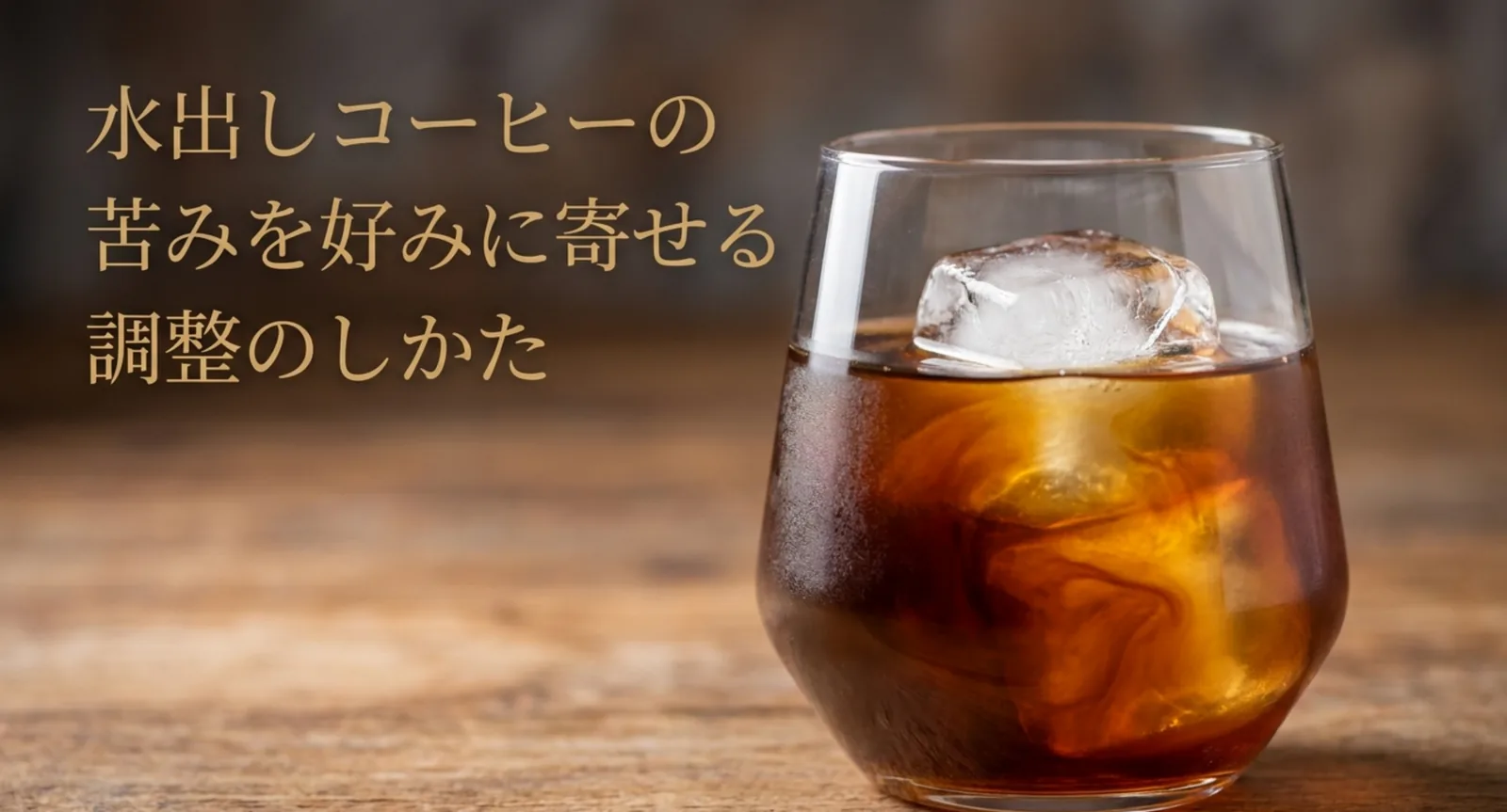 水出しコーヒーが苦い原因は焙煎度｜和らげる順番と豆の選び方を解説