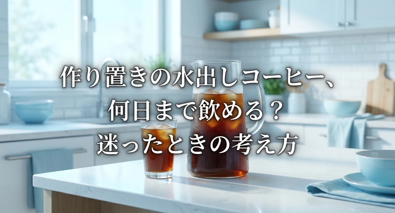 水出しコーヒーの賞味期限は何日？冷蔵保存の目安と傷みの見分け方を解説