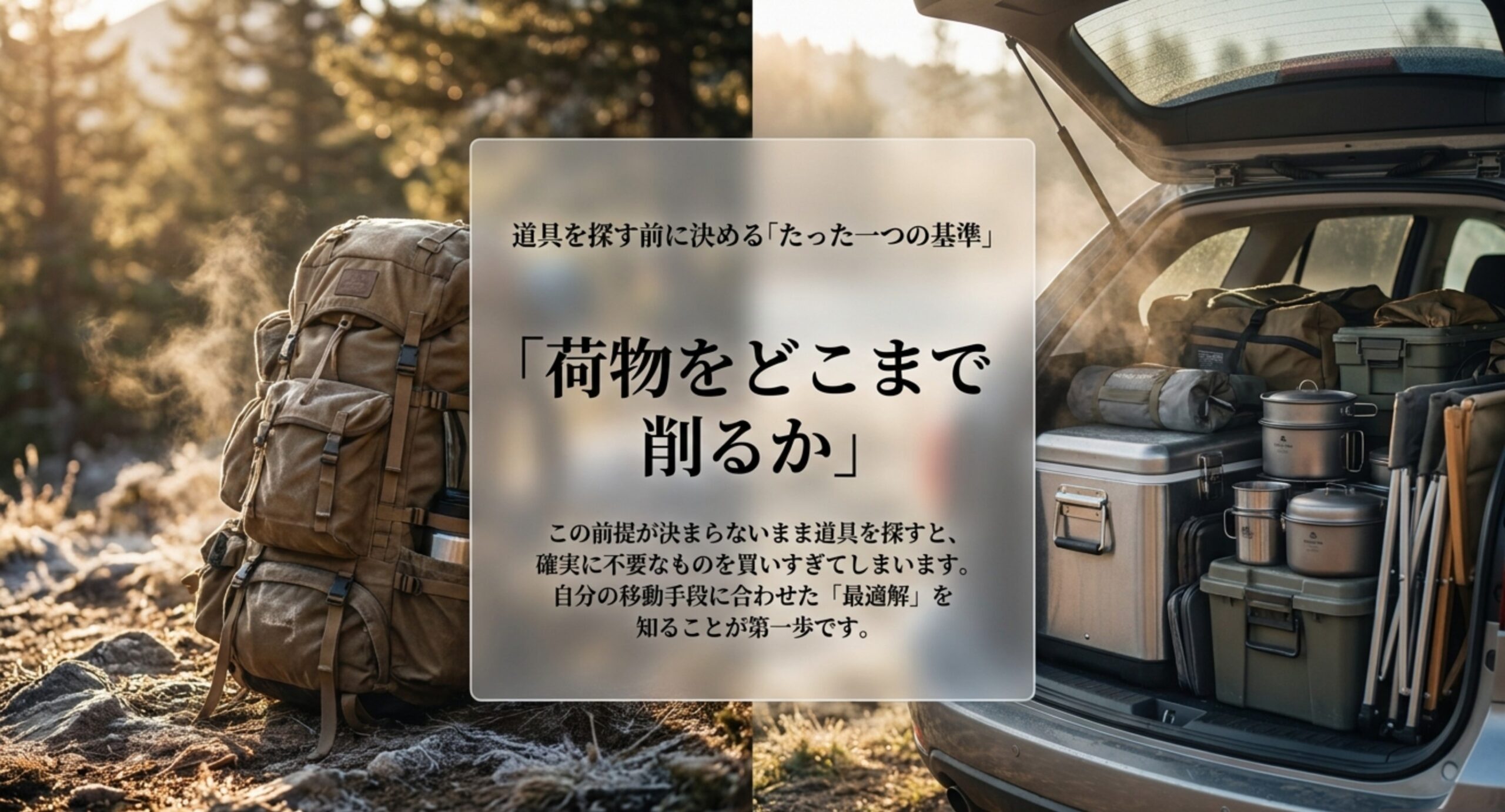 キャンプのコーヒー道具の選び方｜荷物量から決める構成と外での対策