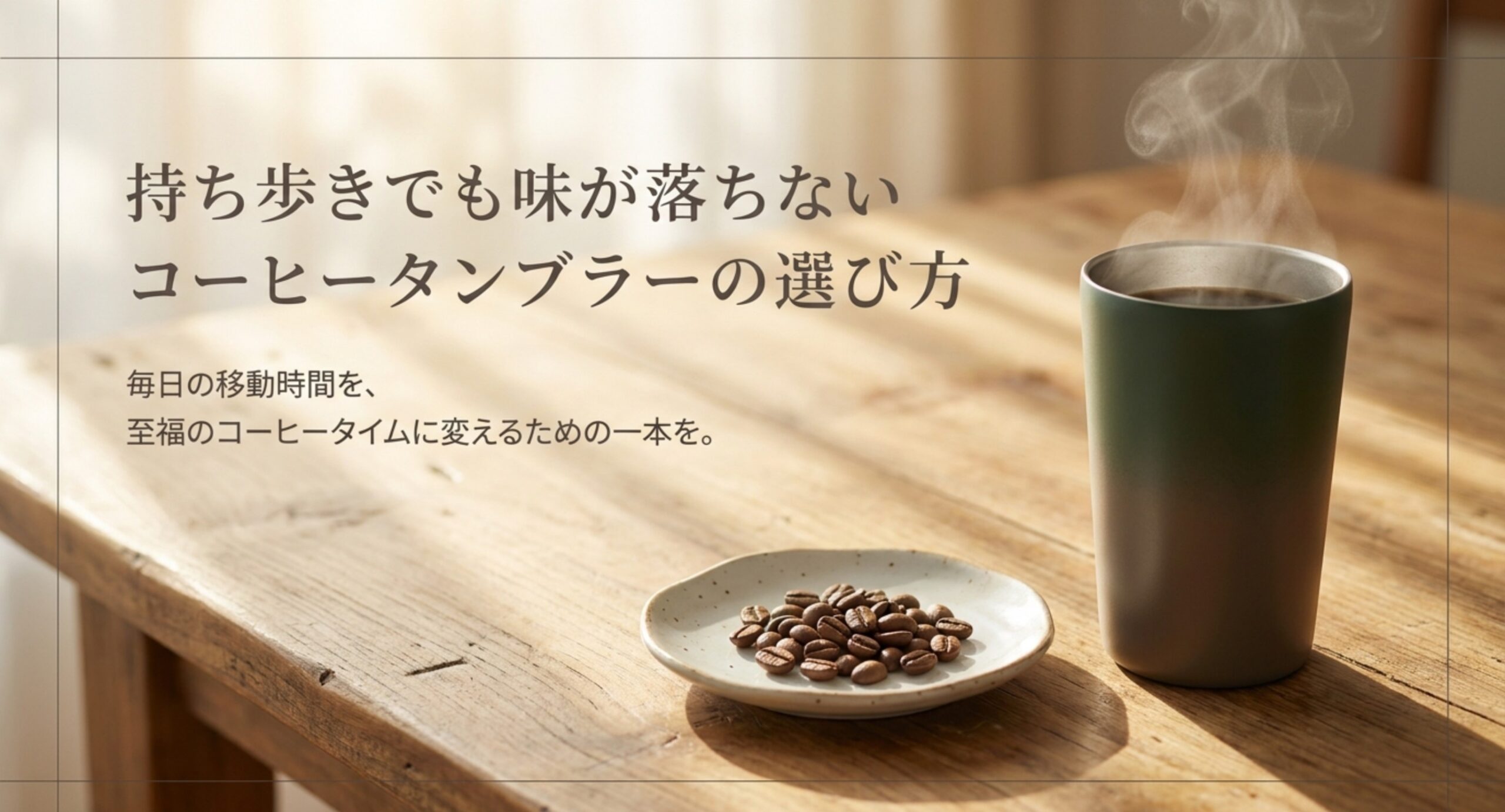 コーヒータンブラーのおすすめ｜漏れない・洗いやすいで選ぶ5つの基準