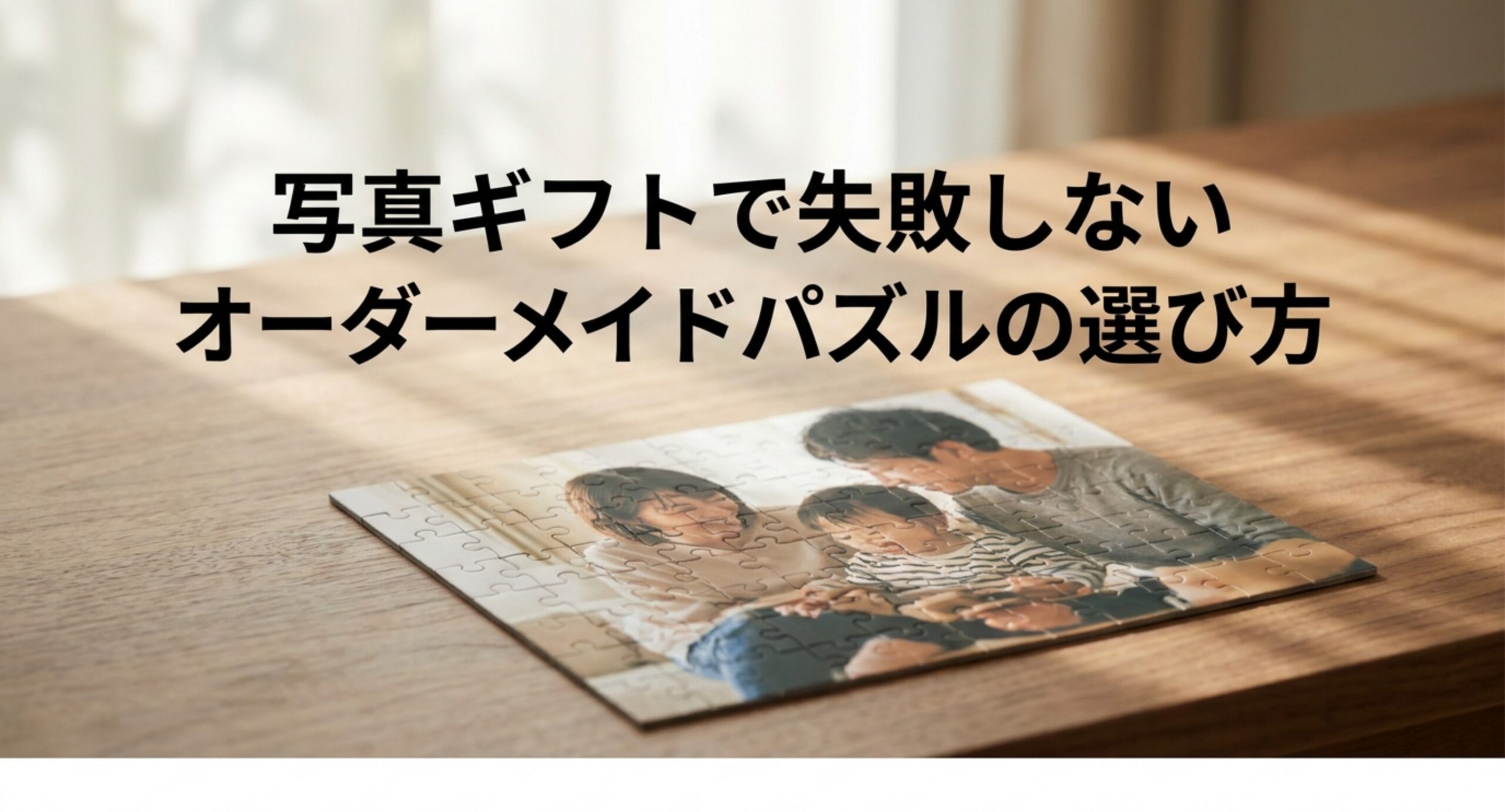 オーダーメイドパズル通販の選び方｜写真の画質と納期の確認ポイント