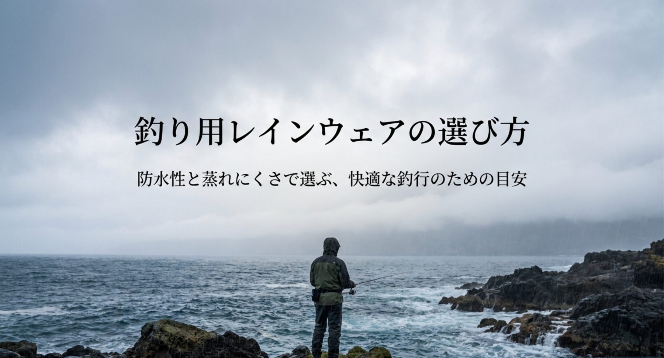 釣り用レインウェアの選び方｜耐水圧と透湿性の目安・袖口の構造まで