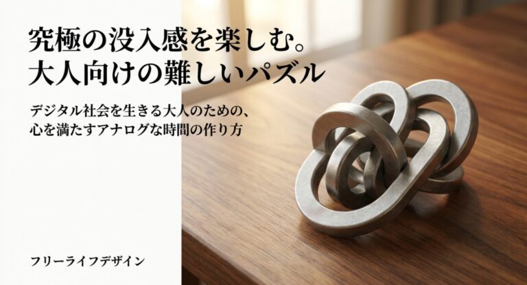 大人向けの難しいパズルは？知恵の輪・立体・1000ピースの選び方とコツ