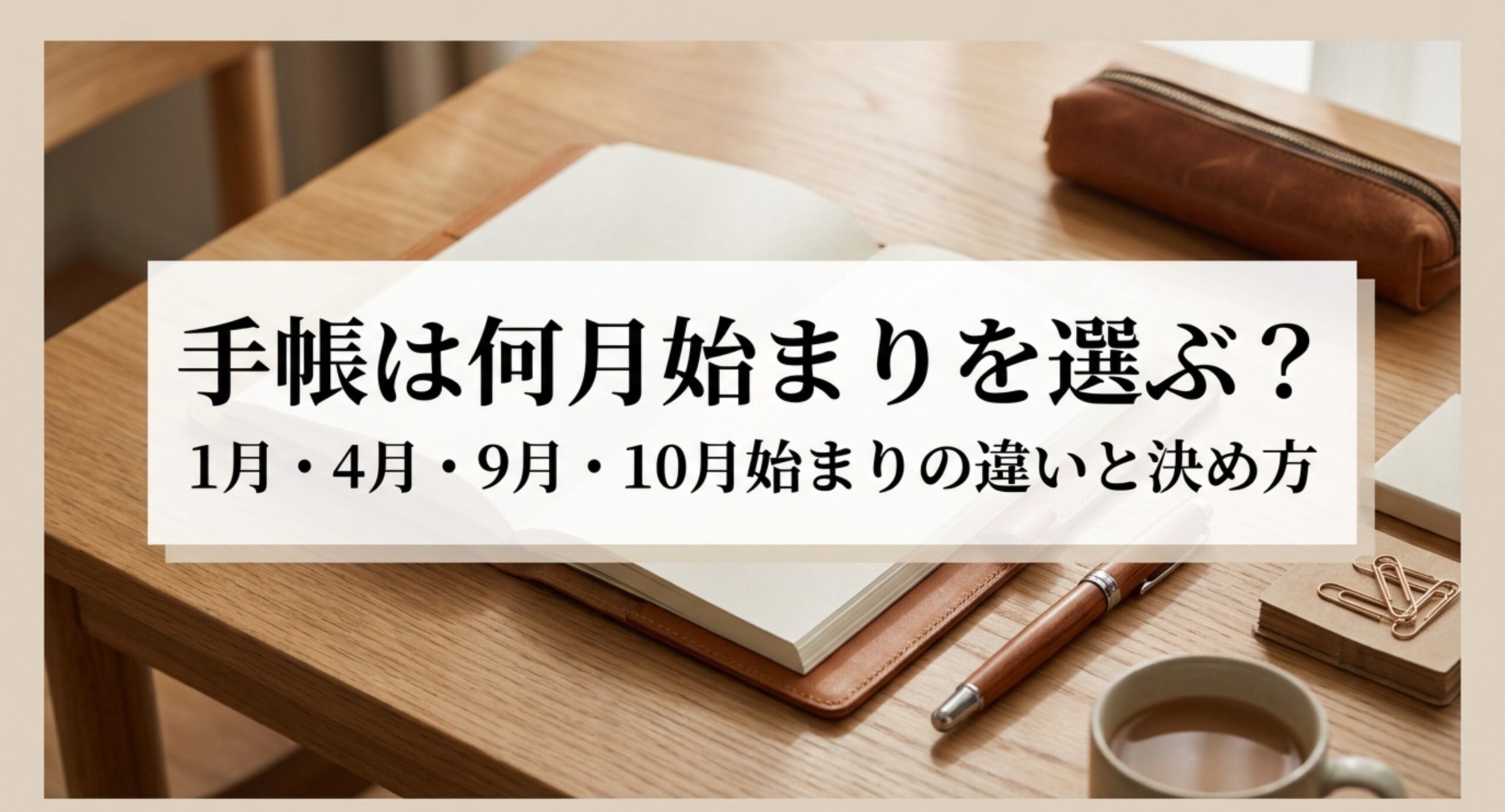 手帳の始まり月の選び方｜1月・4月・9月・10月の違いと決め方3手順