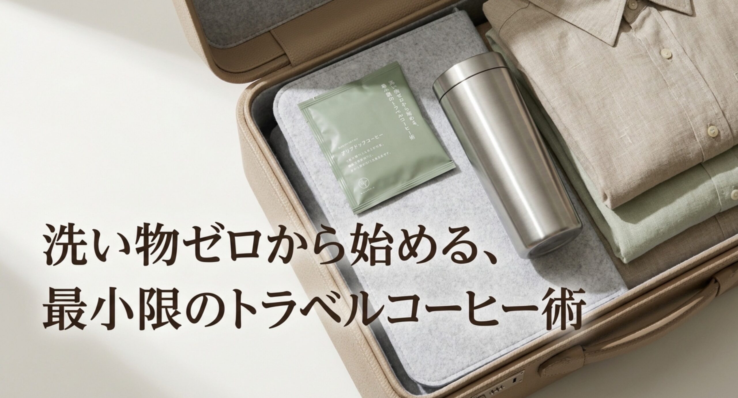 旅行のコーヒー道具の選び方｜洗い物を出さない最小構成と電圧の注意