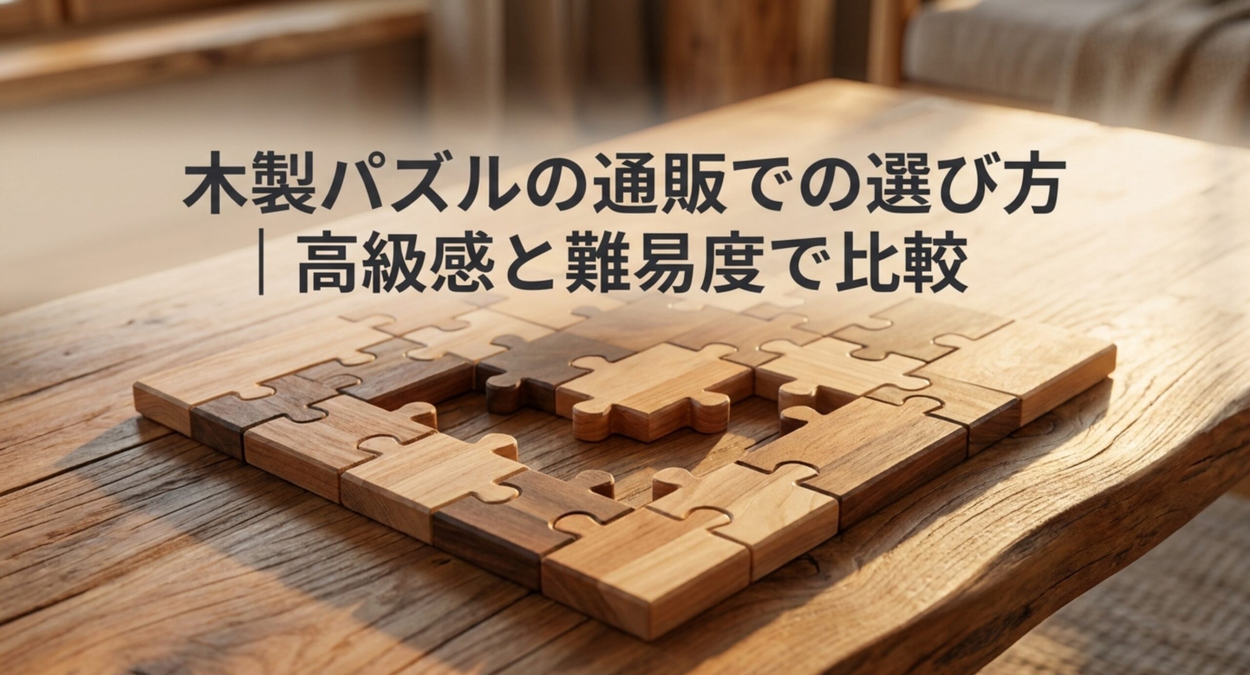 木製パズルの通販での選び方｜厚紙との違いと難易度・価格・ギフト適性を比較