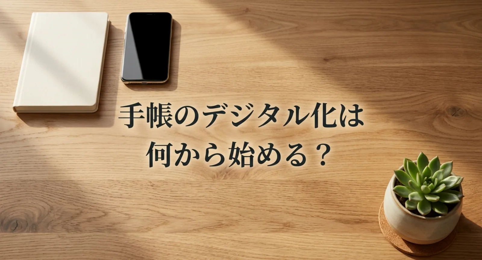 デジタル手帳の選び方｜アプリ・タブレット・紙併用の3つの型で比較