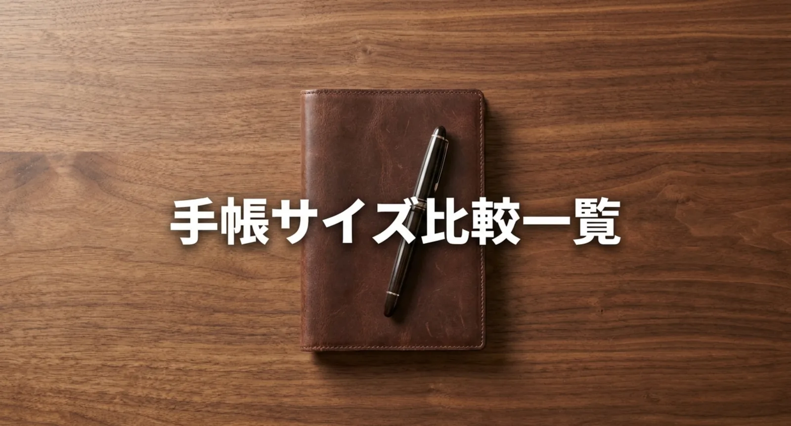 手帳サイズ比較一覧｜A5・B6・A6の実寸と1日に書ける行数で選ぶ