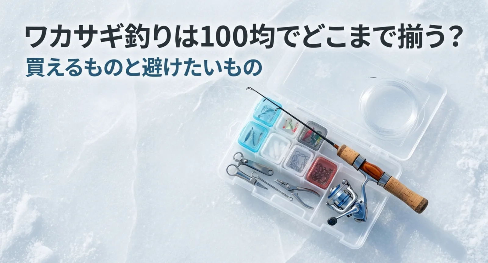 ワカサギ釣りと100均｜そのまま使える小物と代用を避けたい道具の線引き