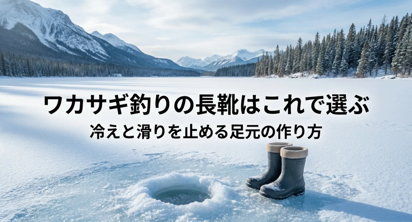 ワカサギ釣りの長靴の選び方｜氷上で冷えない丈とスパイク底の見分け方