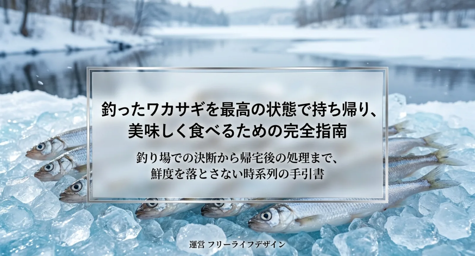 ワカサギ釣りの持ち帰り方｜氷の当て方と下処理から冷凍保存まで解説