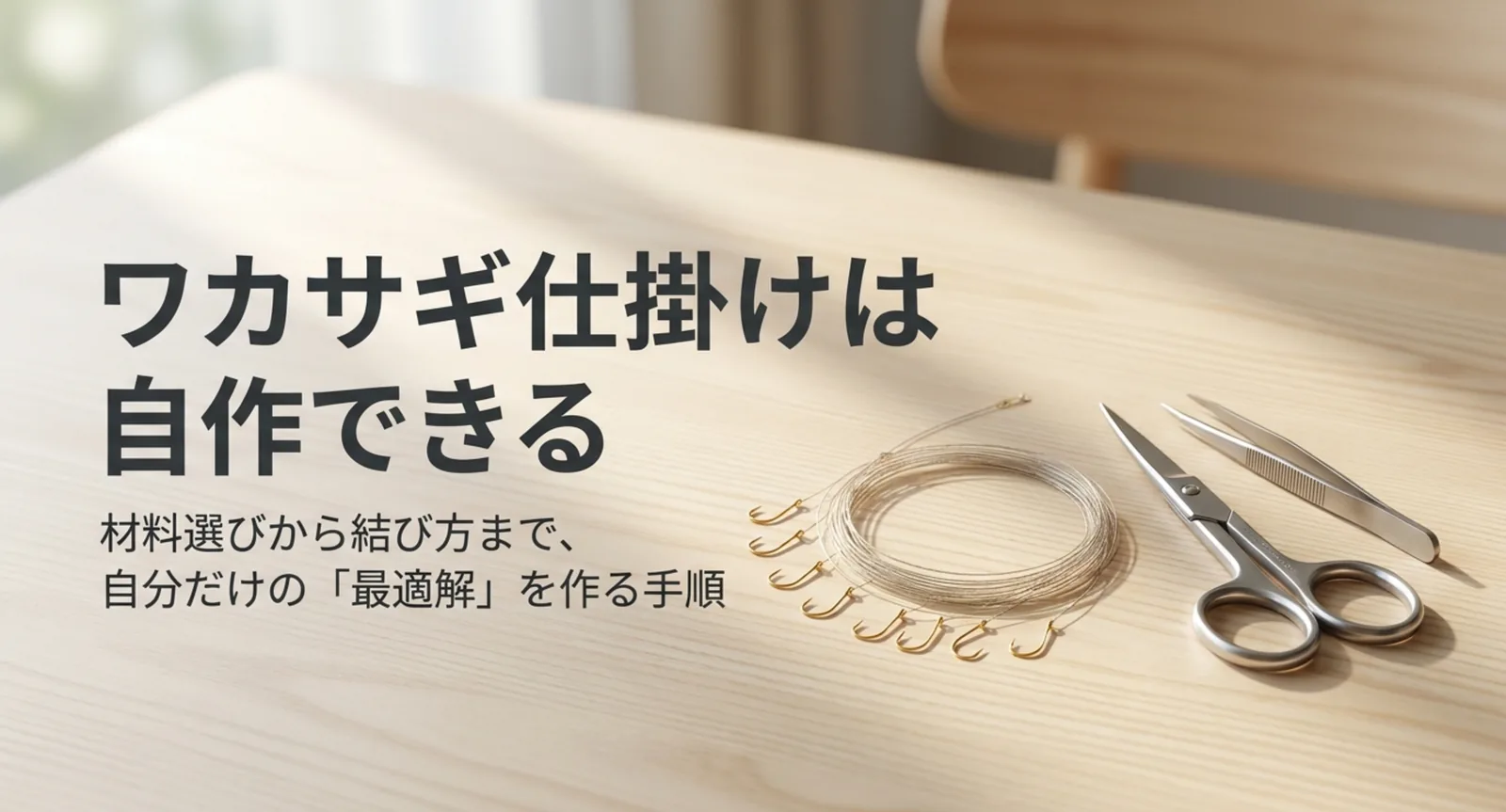 ワカサギ釣りの仕掛けの作り方｜号数と間隔の決め方から結び方の手順まで