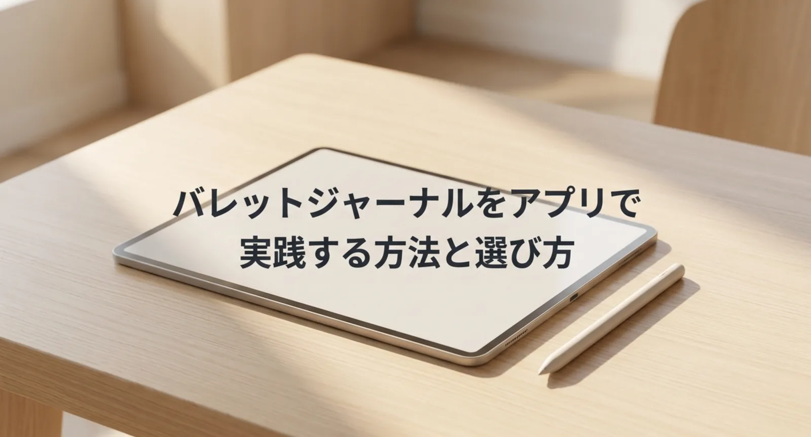 バレットジャーナルをアプリで始める方法｜3系統の違いと選び方を比較