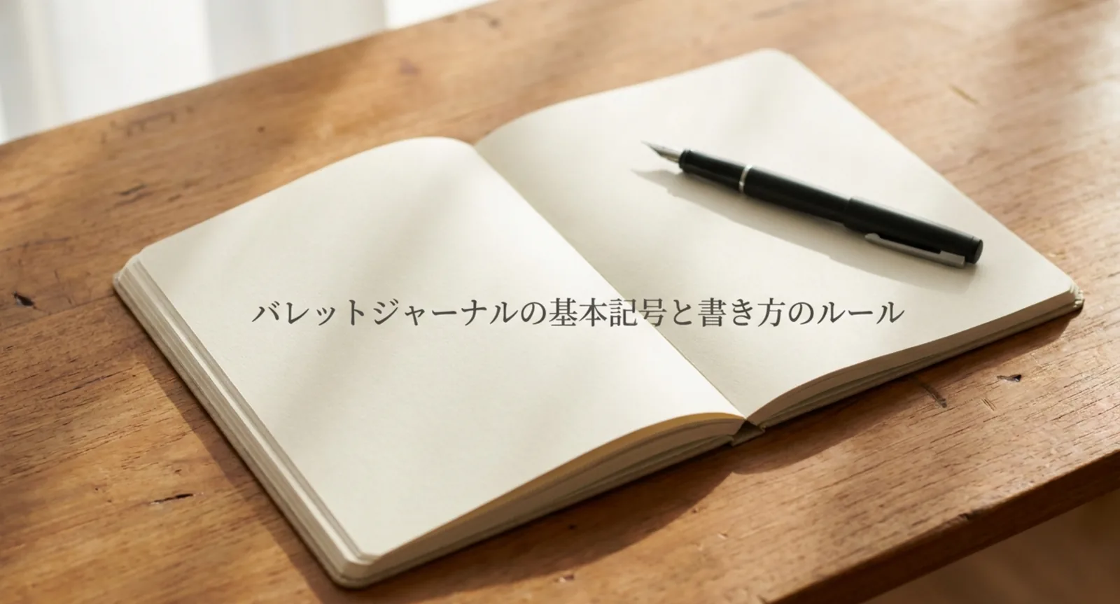 バレットジャーナルの記号一覧｜公式のキー3つとタスクの4つの状態
