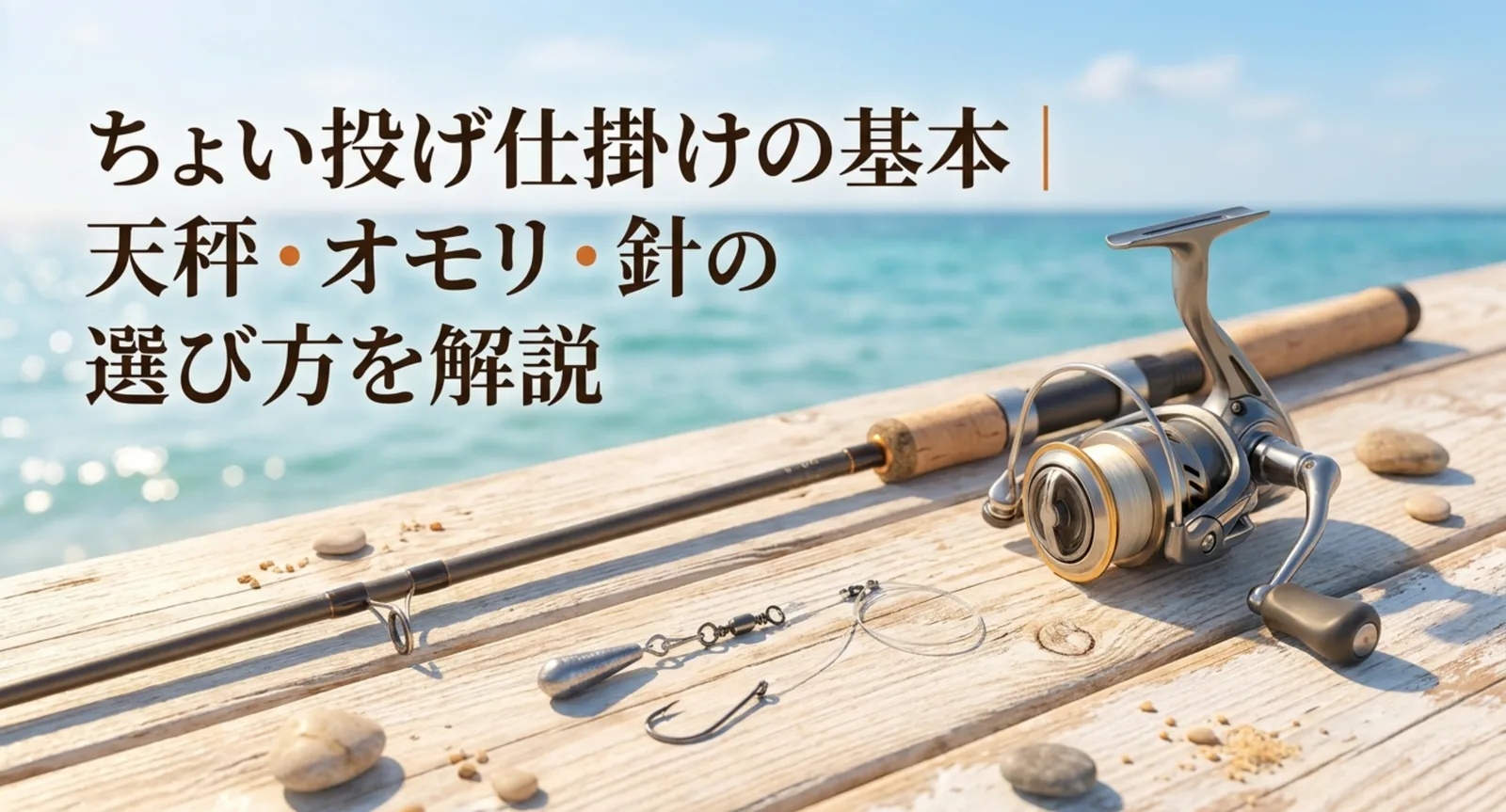 ちょい投げ仕掛けの選び方と作り方｜天秤・オモリ・針の目安を徹底解説