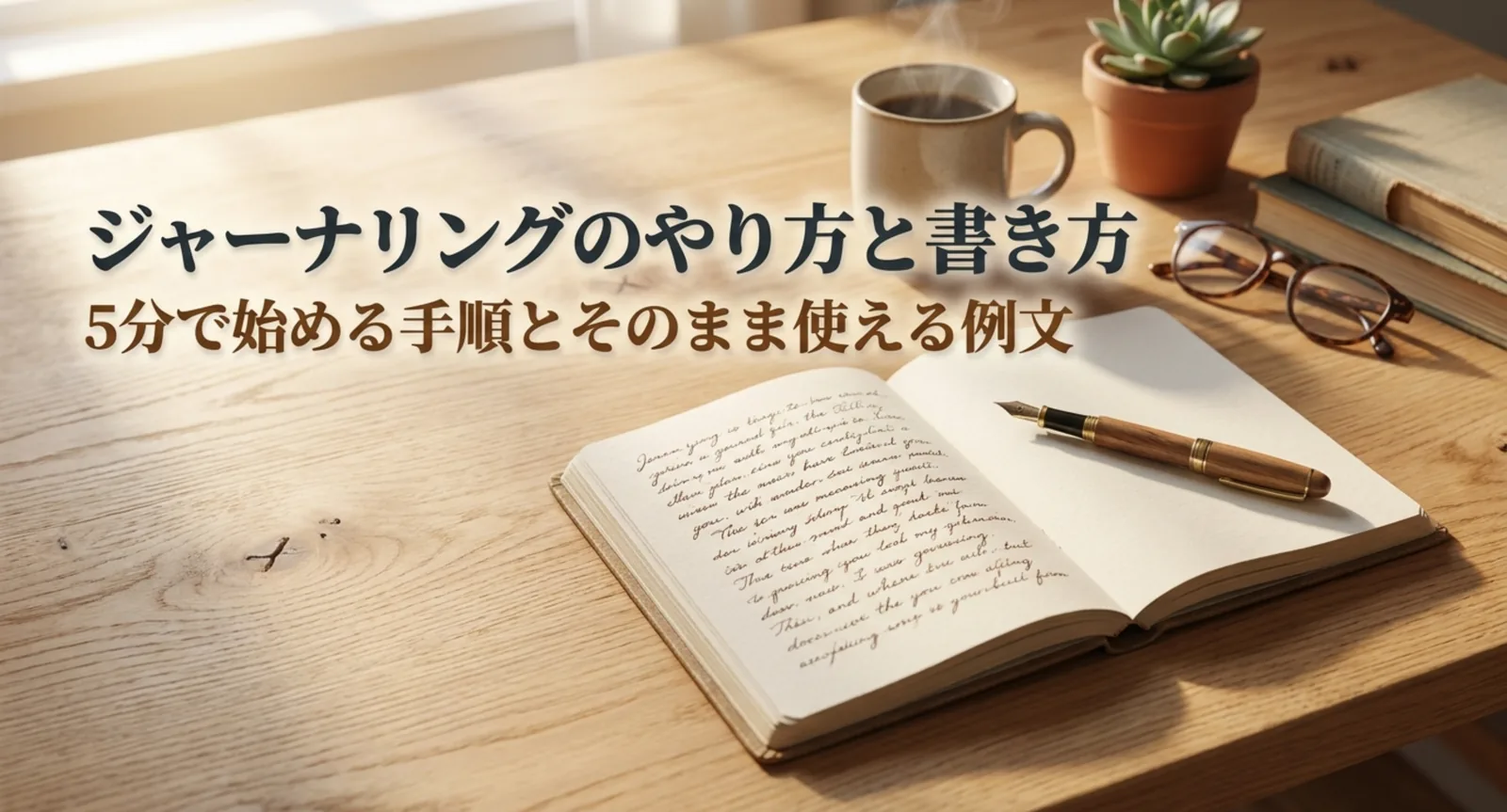 ジャーナリングのやり方｜5分で始める手順と目的別の例文テンプレート