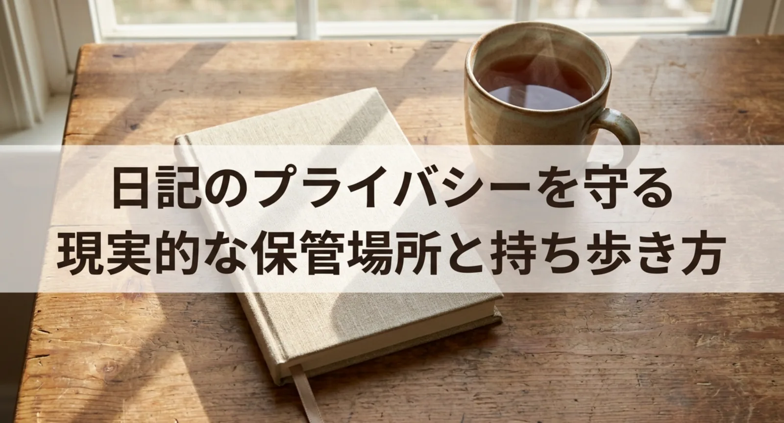 鍵付き日記帳は何を守れる？3方式の違いと保管場所・持ち歩きの対策