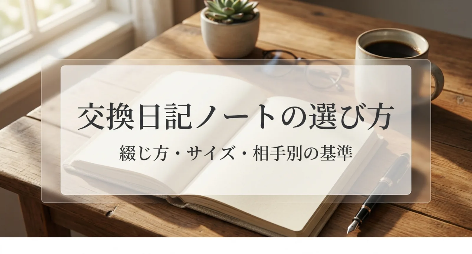 交換日記ノートのおすすめ｜綴じ方・判型・鍵付きと相手別の選び方の基準