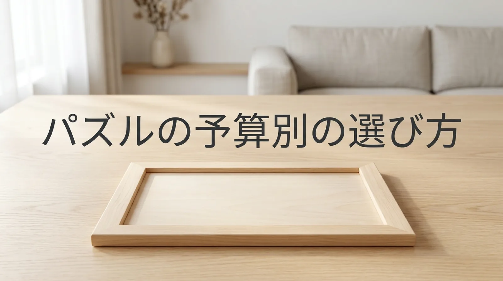 パズルの予算別の選び方｜1000円・3000円・5000円で買える種類と総額