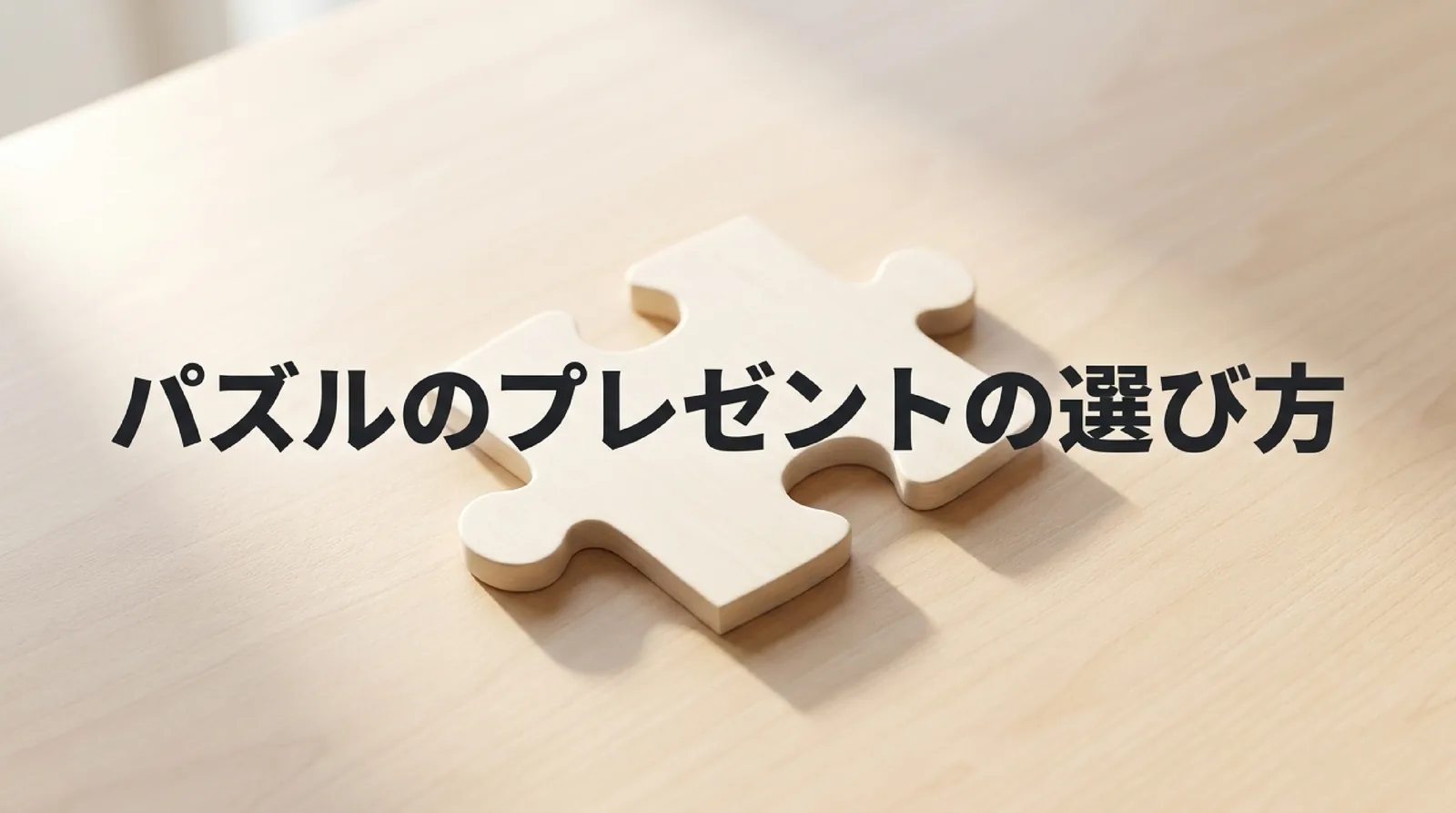 パズルのプレゼントの選び方｜大人・子ども・高齢者別の基準と完成サイズ・予算の目安