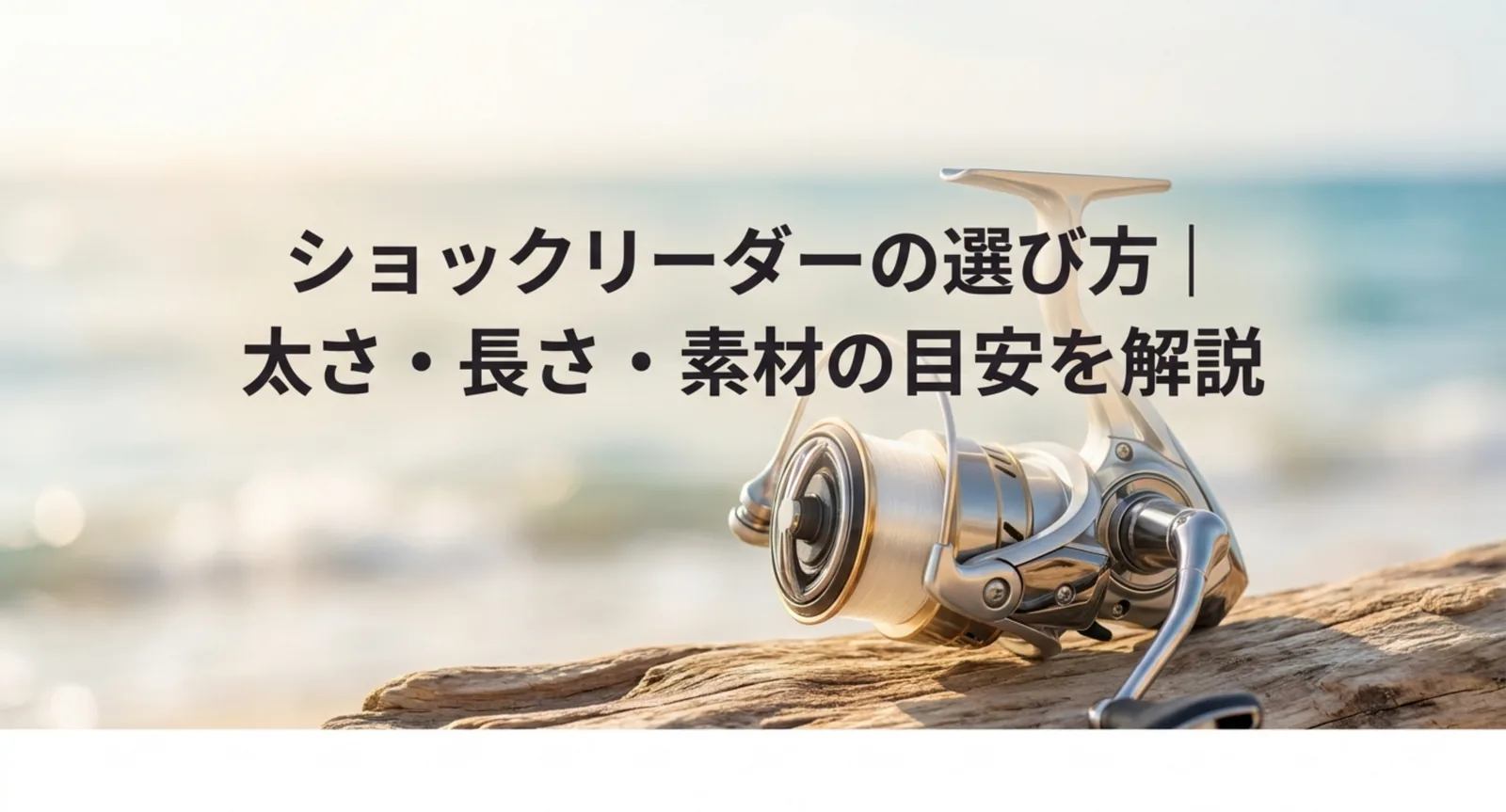 PEラインのリーダー選び｜太さ・長さ・素材の目安を釣り方別に解説