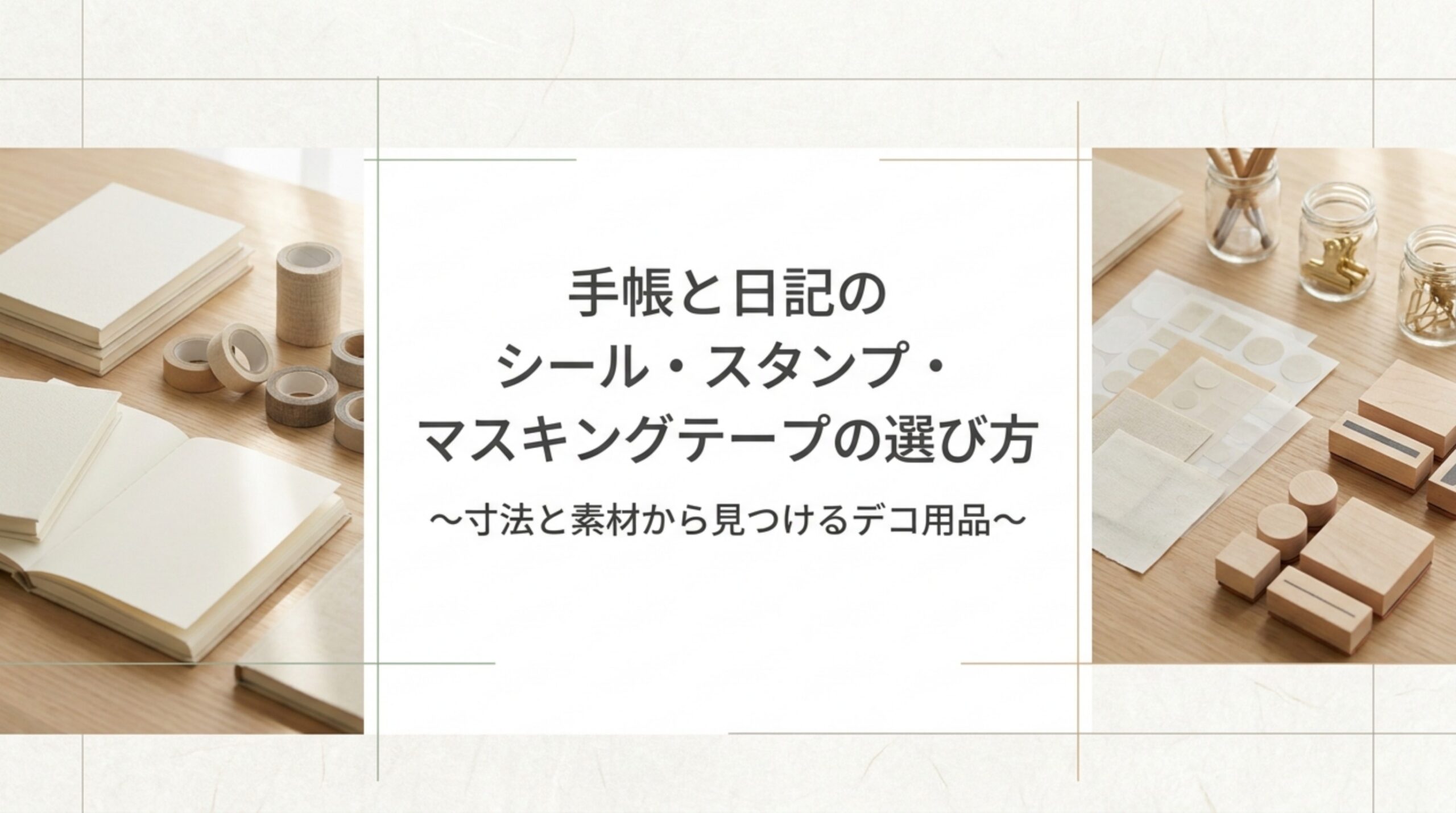 手帳シール・スタンプ・マステの選び方｜月間のマスに合う大きさと素材で比べる