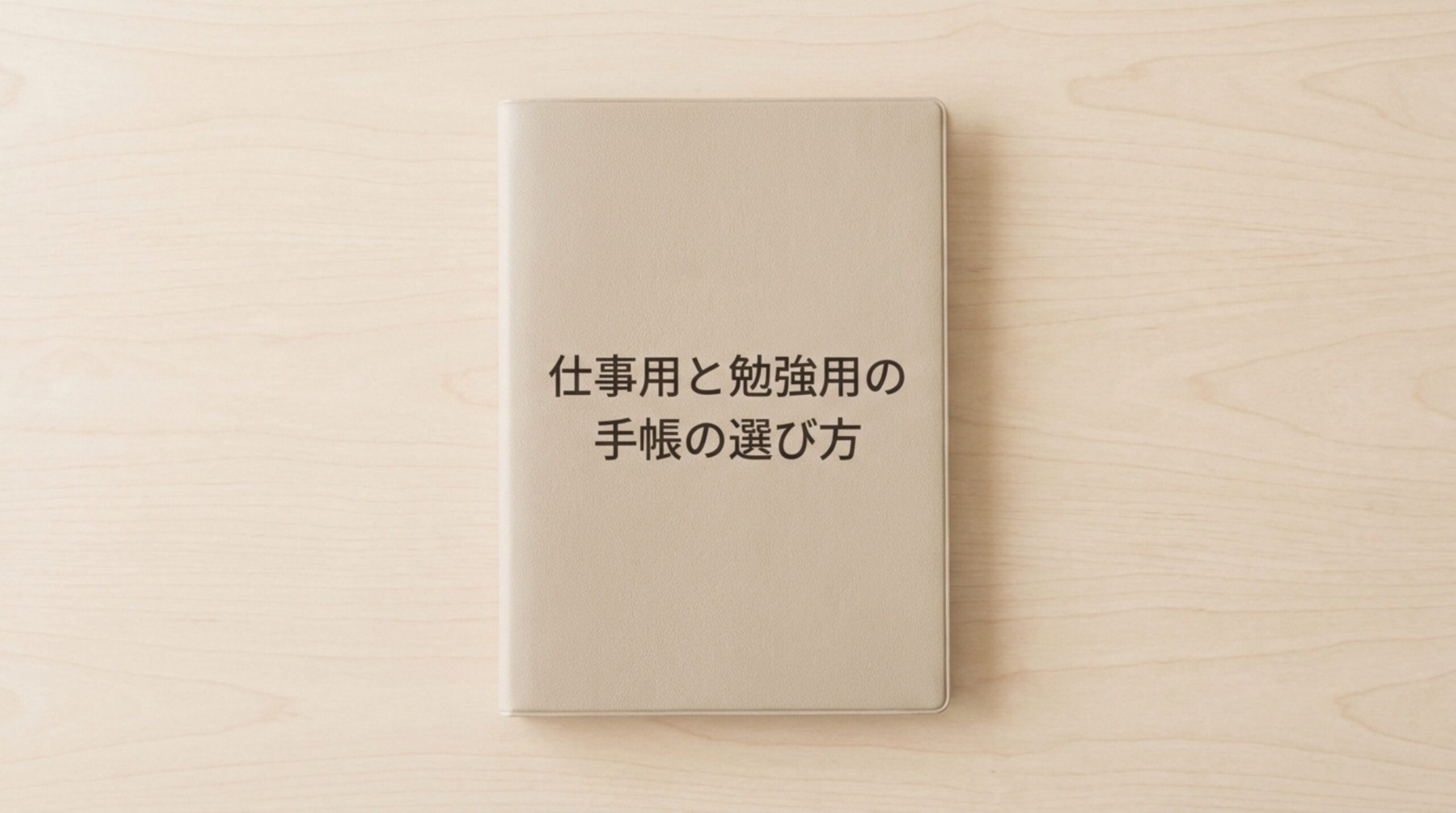 仕事用の手帳の選び方｜バーチカルとレフトの違いと大学生の勉強記録の手帳