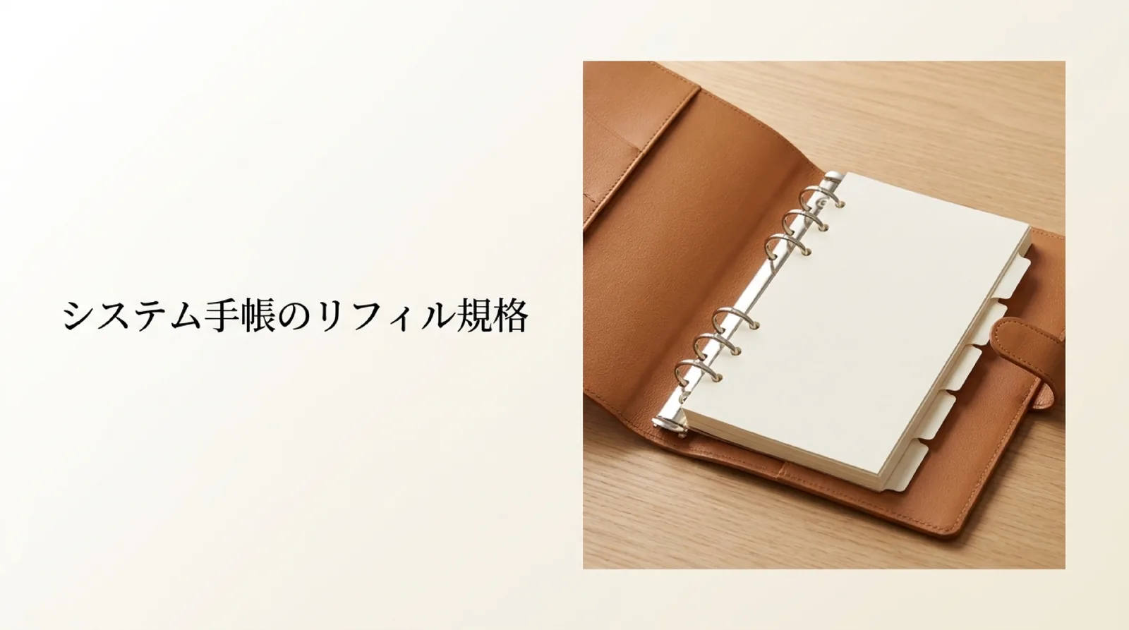 システム手帳の6穴リフィル規格｜バイブル・ミニ6・A5の寸法と穴の並び