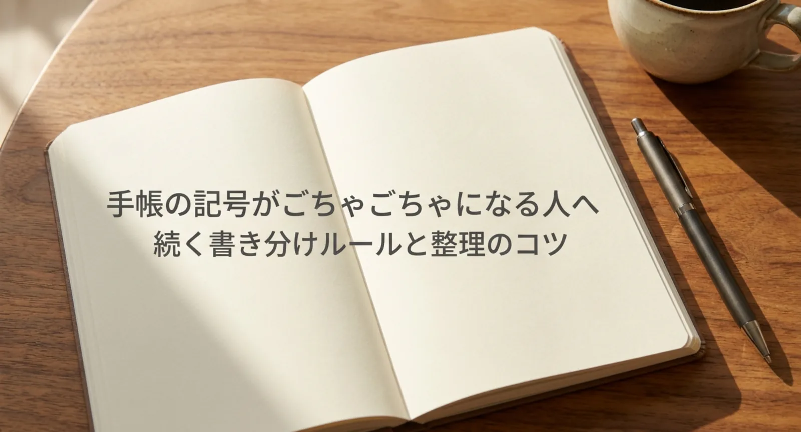手帳の記号一覧｜予定・タスク・体調を分ける基本と自分ルールの作り方