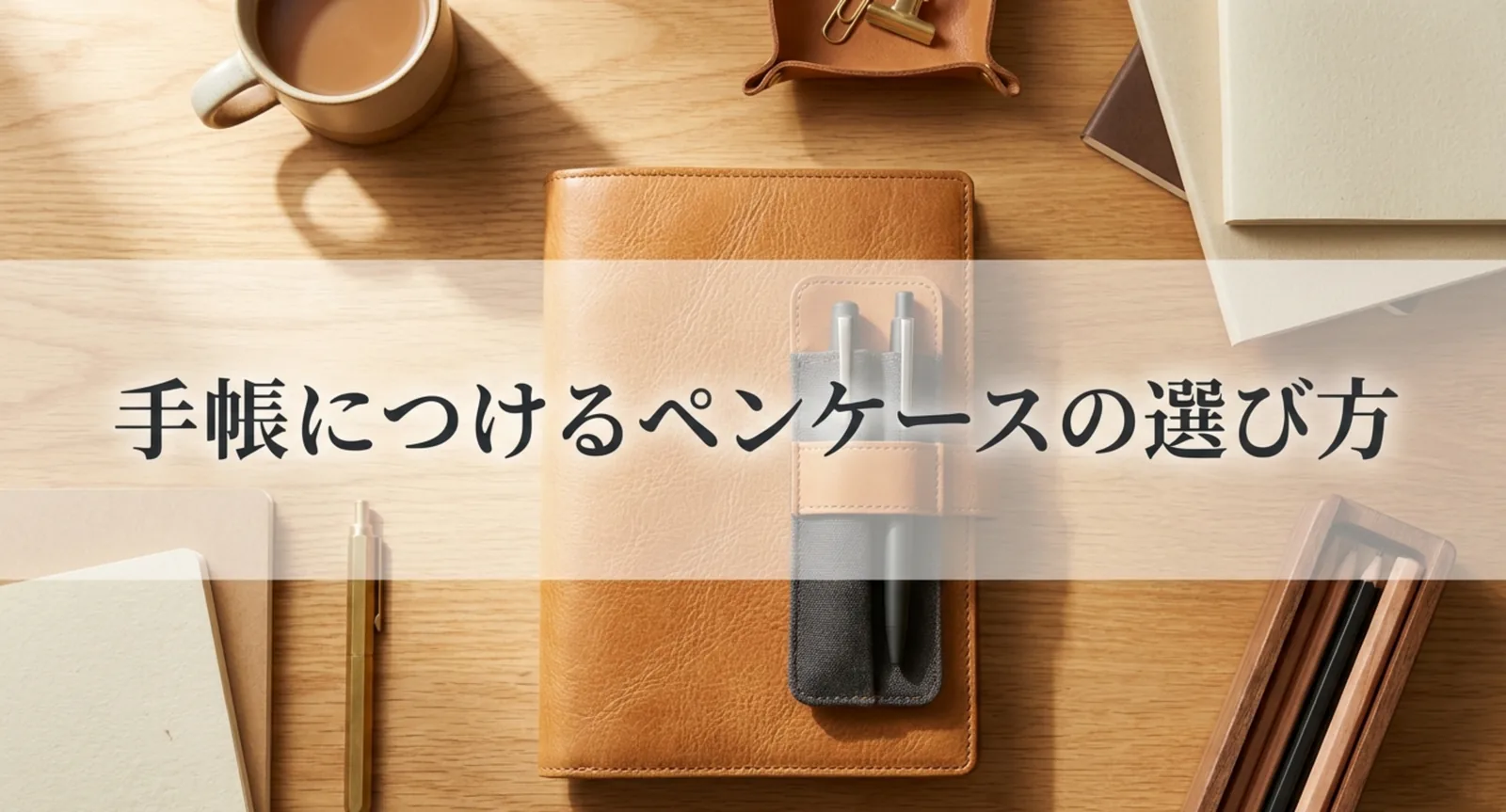 手帳につけるペンケース比較｜バンド式・ブックタイプ・一体型の選び方