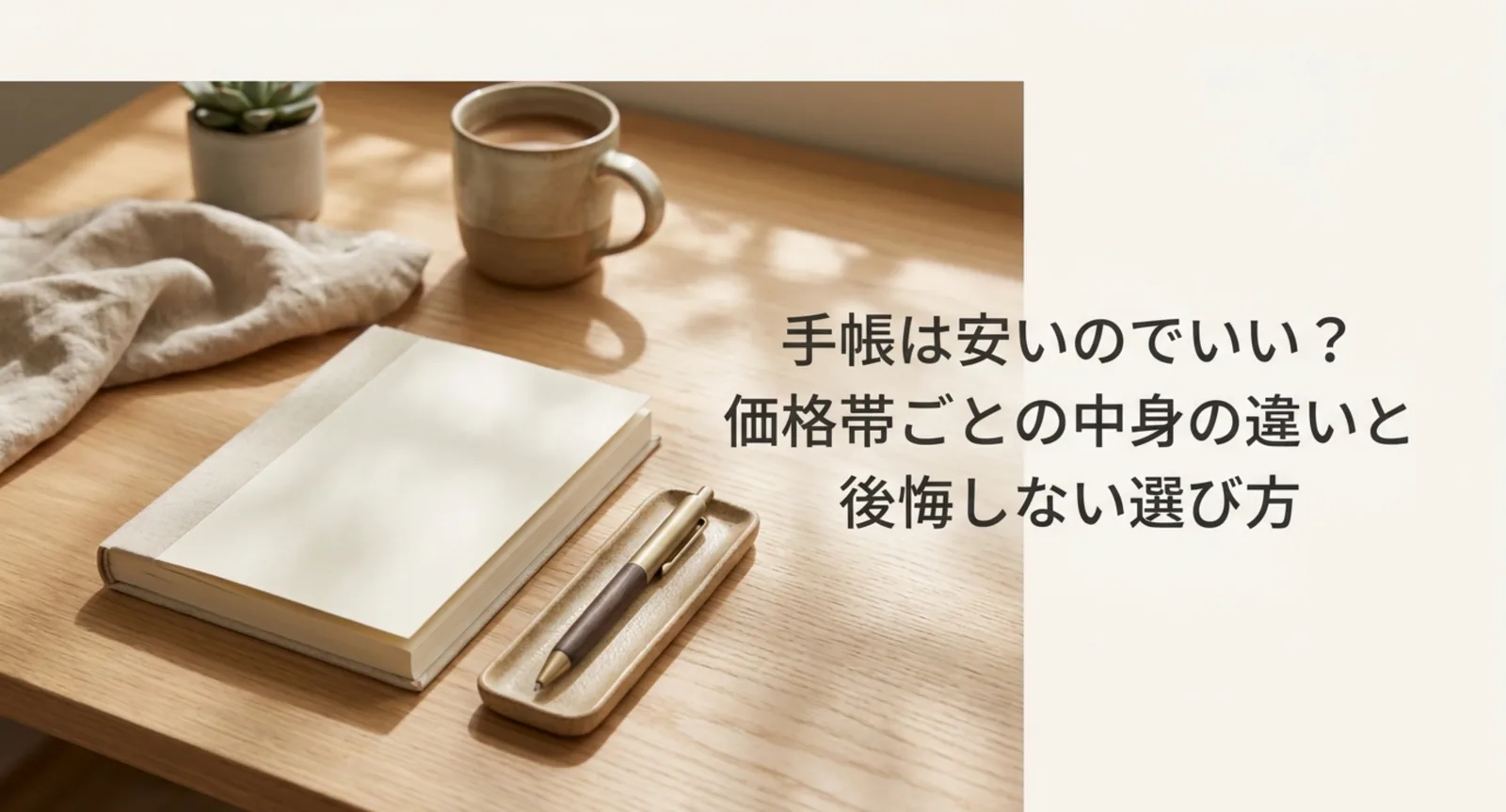 安い手帳の選び方｜100均〜2000円台で中身がどう変わるかを比較