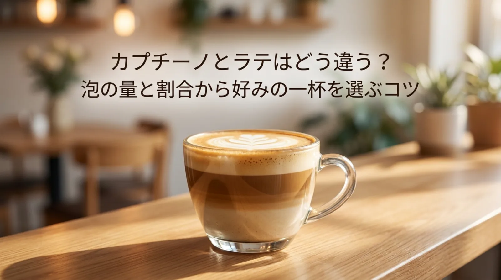 カプチーノとラテの違い｜泡の量と比率・カロリー・家での作り分けまで