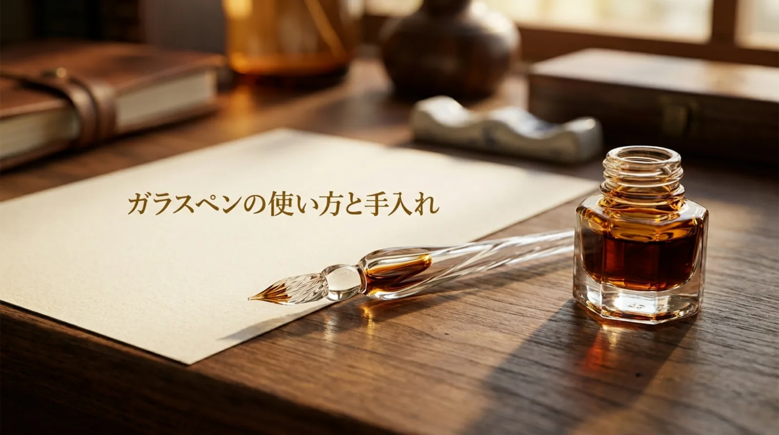 ガラスペンの使い方｜インクのつけ方・書き方・洗い方と割らないコツ